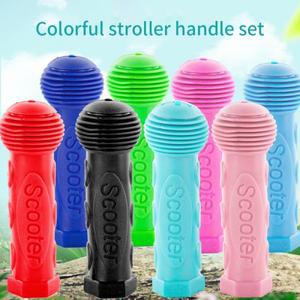 2PCS 고무 그립 자전거 핸들 바 커버 Anti-slip 세발 스케이트 보드 스쿠터  사이클링