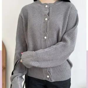 가을 카디건 봄 가디건 단추 심펄 니트 (KYR-WD8A9EA)