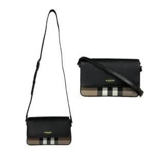 [버버리] 미니 크로스백 뉴 햄프셔 체크 80840281 81072691 블랙
