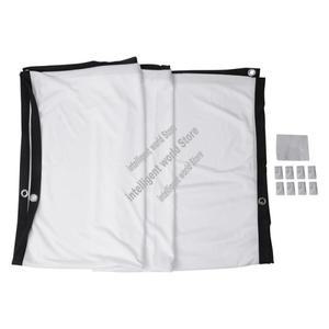 홈시어터 HD용 프로젝터 스크린 흰색 접이식 주름 방지-ABWO