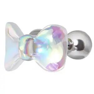 [미니아트]오로라 리본 써지컬 스틸 패션 피어싱