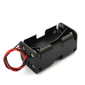 AA 배터리 홀더 블랙 플라스틱 보관함 케이스 듀얼 리드 4 x  6V