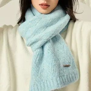 여성 겨울 니트 머플러 데일리 목도리