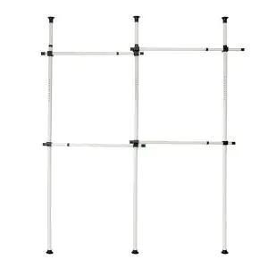 [하프클럽/]천장 고정형 의류 행거 스탠드형 기둥식 정리대 수납