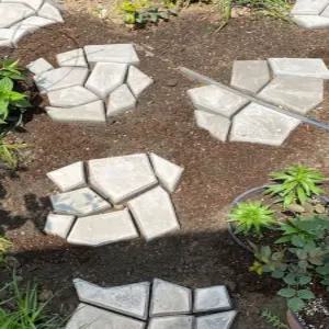 마당 보도 블럭 공원