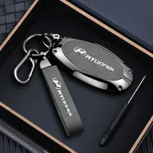 자동차 금속 스마트 원격 키 케이스 커버 셸 보호 현대 IONIQ 6 그랑프리 GN7 2024 자동차 액세서리