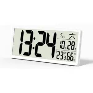 전자 온습도계 디지털 무선 건전지 무소음 led 시계 소형