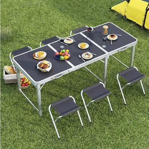 야외테이블 세트 휴대용 스 실버 원형 원형테이블 철제 없는 테이블 가정용 테이블과