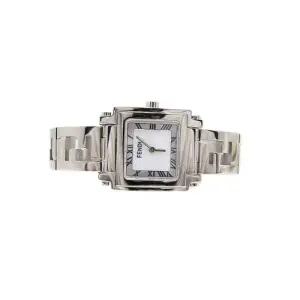 실버 사각 프레임 화이트 6000L 시계