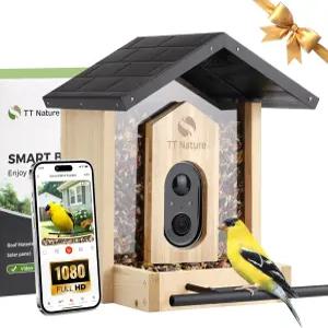 카메라 TT 네이처 버드 피더 10000종 스마트 Al 식별 자동 포획 및 실시간 알림 크리스마스 선물로