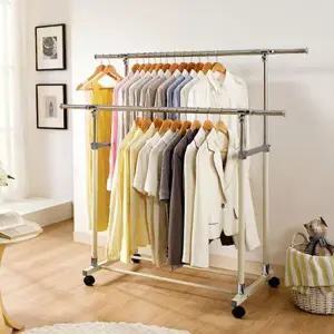 [하프클럽/]이동식 옷장 바퀴 옷걸이 수납 이동식행거 행거 2단