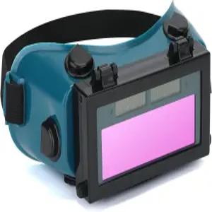 투명 내부 렌즈가 장착된 홀로 오토 다크닝 용접 고글 헬멧 태양광 용접기 안경 플립 업 렌즈 눈 보호(다크