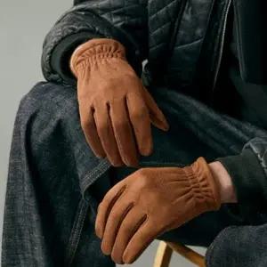 겨울 남성 스마트폰터치 방한 보온 스웨이드 가죽 장갑