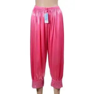 (아로미)부드러운 새틴 여성 8부 파자마 이너팬츠 언더 바지