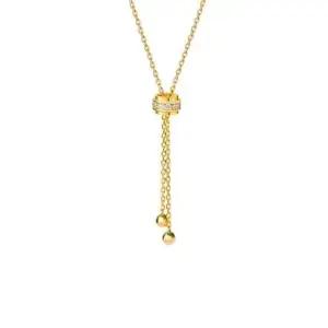 ZEEP N 지프 슬라이드 포인트 롱 목걸이 줄 뺑돌이 회전 사이즈조절 큐빅