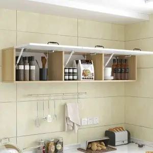 천장 수납장 원목 도어 장치 여닫이 수납 이중문