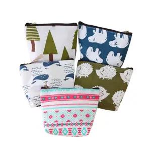 소형 천 파우치 천주머니 카드수납 화장품수납