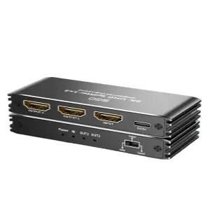 HDMI 매트릭스 선택기 DP USB 분배기 크레 듀얼 스위치 버전