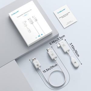 Lemorele 무선 타입C-HDMI 송신기 수신기 확장기 키트 TV 카메라 프로젝터 핸드폰 호환  30M 오디오 전송