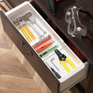 확장형 서랍 정리함 플라스틱 욕실 수납 화장품 칸막이 트레이 주방 용품