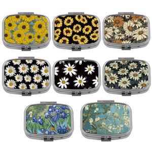 해바라기 메탈 약 상자 아이리스 포장 건강 제품 방습 보관 맞춤형 패션