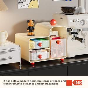 만능 다용도 티백 정리함 커피 캡슐 데스크탑 서랍 도파민 레이어 문구 화장품 수납함