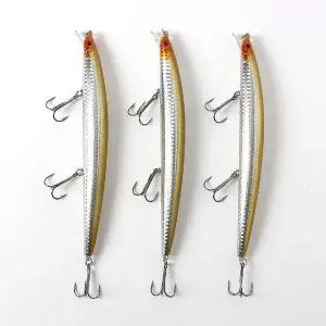 고품질 롱샷 플로팅 미노우 루어 3p세트 삼치 미끼 빅베이트 (WFKDTL7)