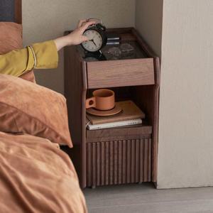 진열대 미니 30cm협탁 침대 미니협탁 나무 협탁 침대옆 선물 슬림 우드 좁은 3단 세트