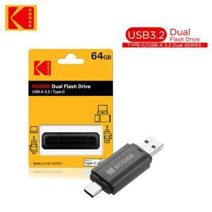 2025 뉴 블랙 코닥 방수 듀얼 인터페이스 USB 3.2 플래시 드라이브 타입-C 128GB 64GB 고속 전송 게임 및