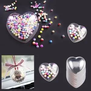 투명소형반구 소 오너먼트 DIY장식반구 만들기 PVC하트반구 투명 (WFKDG2F)