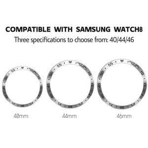 삼성 갤럭시 워치 8 40 44mm/워치8 클래식 46mm 베젤 링 커버 메탈 보호 링 케이스 긁힘 방지 보호 쉘