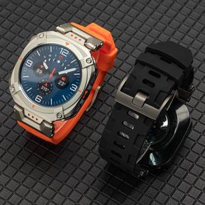 삼성 갤럭시 워치 울트라 2025/7 울트라 47mm 메탈 커버 실리콘 밴드 갤럭시 울트라 47mm 스포츠 팔찌 케이