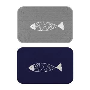 스칸디피쉬퀼트 면발매트 욕실 타월 다용도 미니 현관러그 화장실판 매트 화장실 현관 닦개