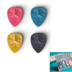 Iat238 (4개) Mixed 1mm 기타피크 소품 악기악세사리 연주용 물방울 용피크 GUITAR 디자인