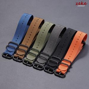 골지 나일론 시계줄 나일론 시계 스트랩 18mm 20mm 22mm 24mm 세이코 밀리터리 루프 시계줄 블랙 버클 팔찌