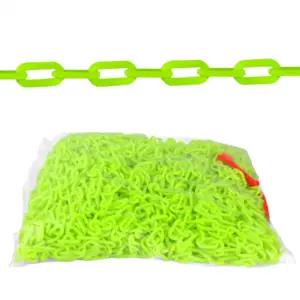 체인 형광 (6mm 8mm) 콘체인 플라스틱 산업용 공업용 공사장 현장 도로