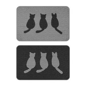고양이퀼트 미끄럼방지발매트 순면 화장실러그 닦개현관발 닦개 면매트 욕실 화장실판 판매트
