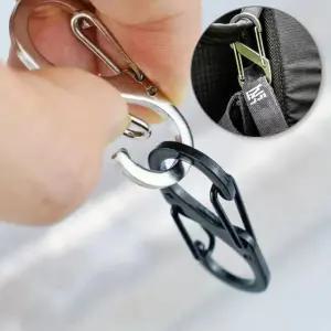 가방연결 팔자형 카라비너 클립 후크 캠핑 열쇠 고리 캠핑비너 카라비너
