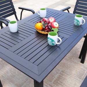 테이블과 발코니 식탁과 호텔 야외용 원목 의자 모던 레저용 카페 플라스틱 의자 안뜰 심플