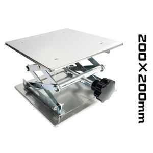 호환 200x200MM 스테인레스 리프팅 테이블 실험실 미니 수동 플랫폼 목공 조각 45-150MM BB