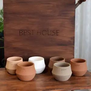 3개셋테라원 라일리 10x9.5cm(랜덤컬러)정원용품 분갈이화분 토분 세트 예쁜 빈티지 원예