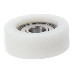 호환 4pcs 라운드 휠 608ZZ 볼 베어링 8x32x12mm 단일 행 가이드 풀리 롤러 크롬 스틸 사전 윤활