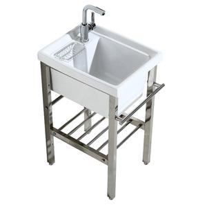 빨래 싱크대 애벌빨래 간이 세탁실 속옷 배수구 세면기 보조주방 61CM 발코니