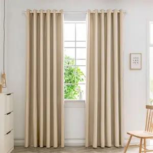 아파트거실 온도유지 실키한 아일렛 3겹 암막커튼/ 침실가리개 1인가구 냉난방효과