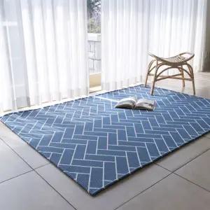 헤링본 시어서커 여름 러그인테리어카페트 예쁜 거실 침실 카페