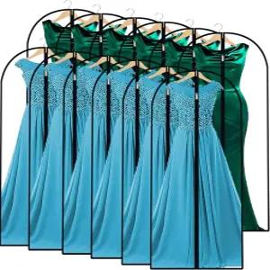 옷 걸이용 의류 가방 24인치 x 60인치 12개 세트 옷장용 접이식 세탁 가능한 드레스 긴 댄스 의상 정장