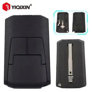 YIQIXIN 2버튼 플립 리모컨 자동차 키 쉘 케이스 포브 메르세데스 벤츠 호환 악트로스 안토스 트럭 이그니
