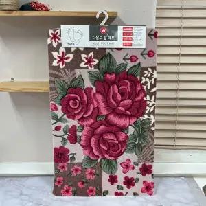 W 장미 발매트 48x78 욕실 현관 주방 화장실 출입구 인테리어