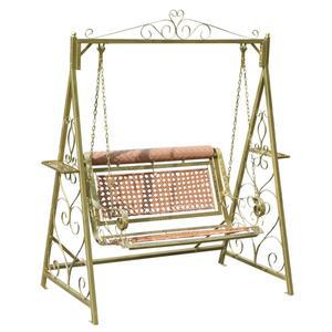 안뜰 방석 흔들그네 인용 2인용 흔들 공원 스윙 실외 빈티지 옥상 꾸미기 슬립온 스타일
