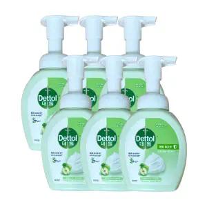 데톨 항균 포밍 핸드워시 애플 블로썸 본품 250ml x 6개